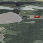 Det ger ju job... Från Beowulf Minings MKB, miljökonsekvensbeskrivning, Randijaur till vänster (skymd) och Björkholmen längst bort till höger.