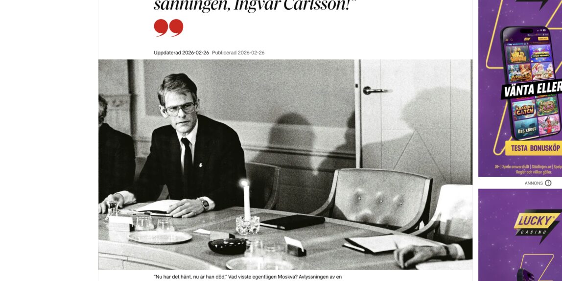 Palmemordet och sekretessen