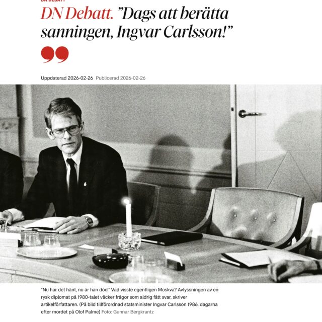 Palmemordet och sekretessen