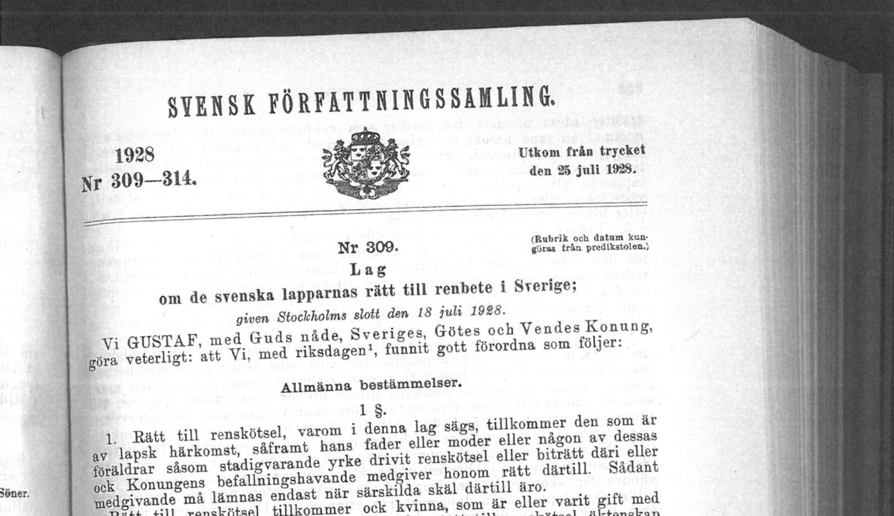 Effekter av Renbeteslagen 1928