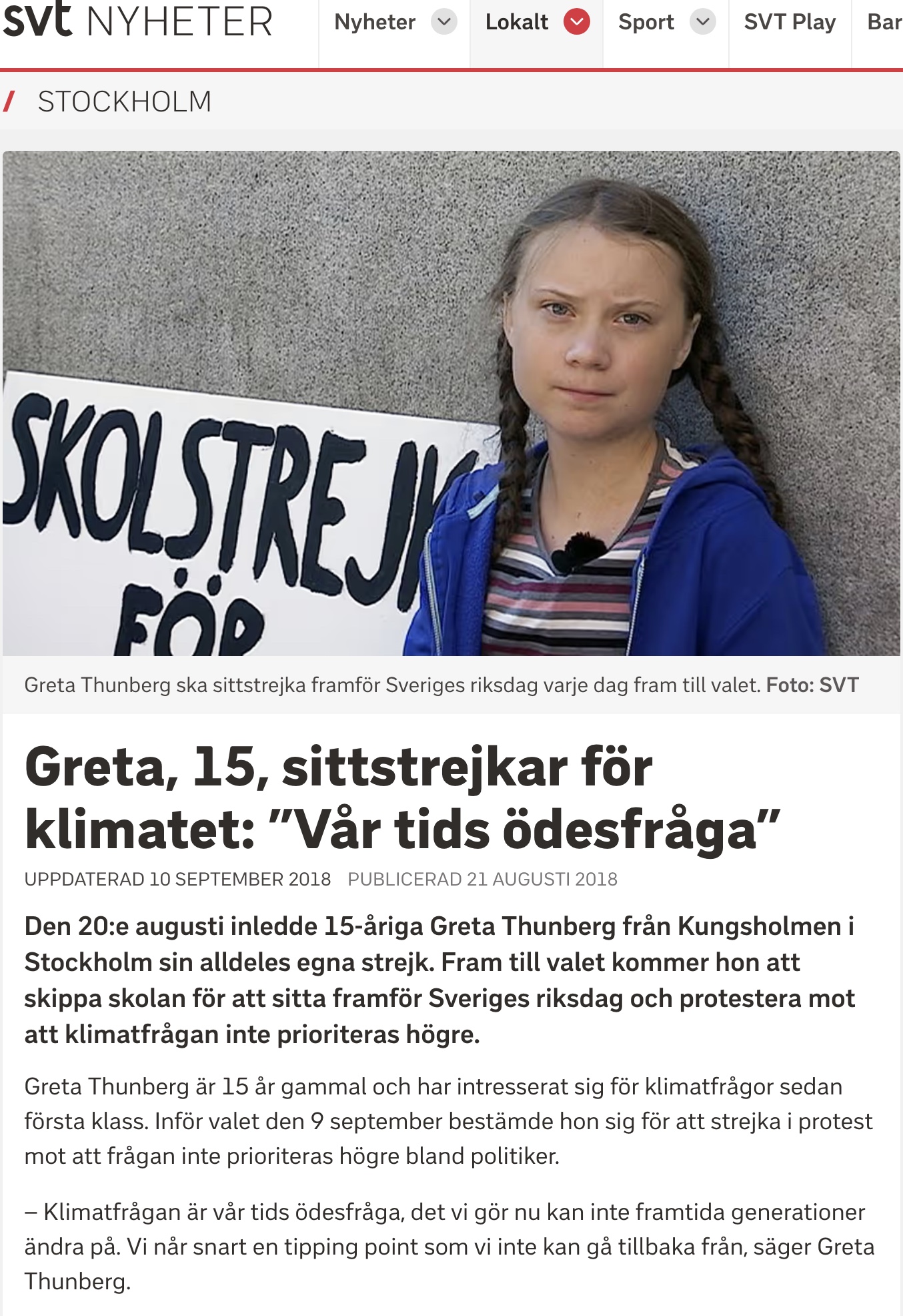 Sommaren 2018 - en försmak av helvetet
